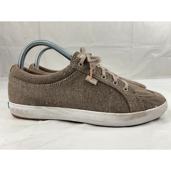 KEDS Women's Tan Center II Marled Memory Foam Lace-Up Sneakers SZ 7 - Picture 1 of 12